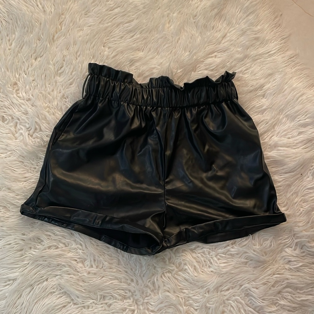 NWOT SHEIN Faux Leather Shorts